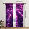 2pc,  Party Curtains Pink Abstract Star Machine Washable Polyester,Without Electricity Wall Decor Applies to Holiday Parties