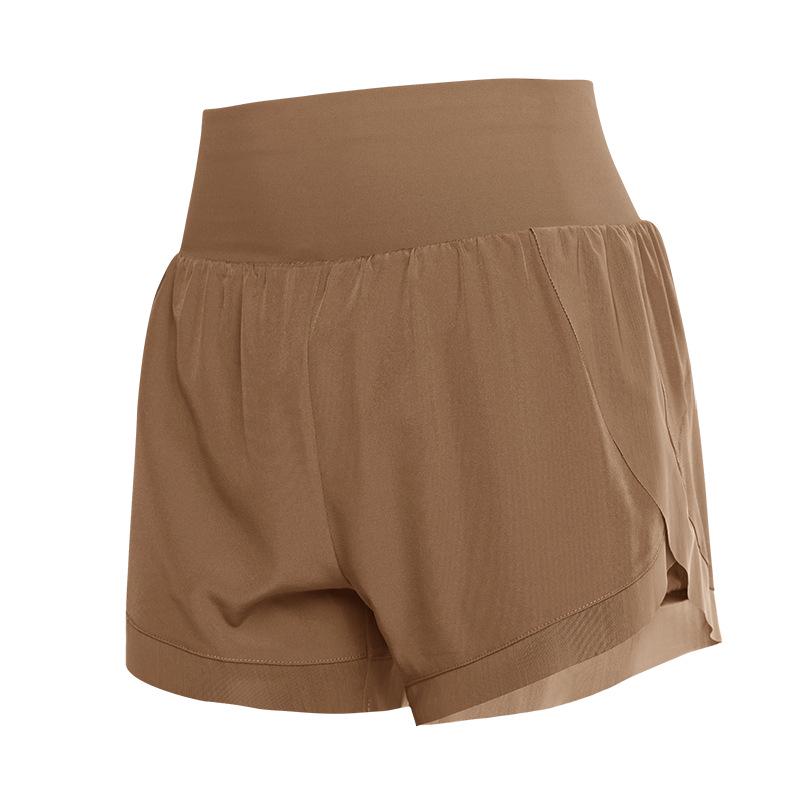 

Женские шорты для йоги из двойного слоя сетки с высокой талией для бега и тренировок S