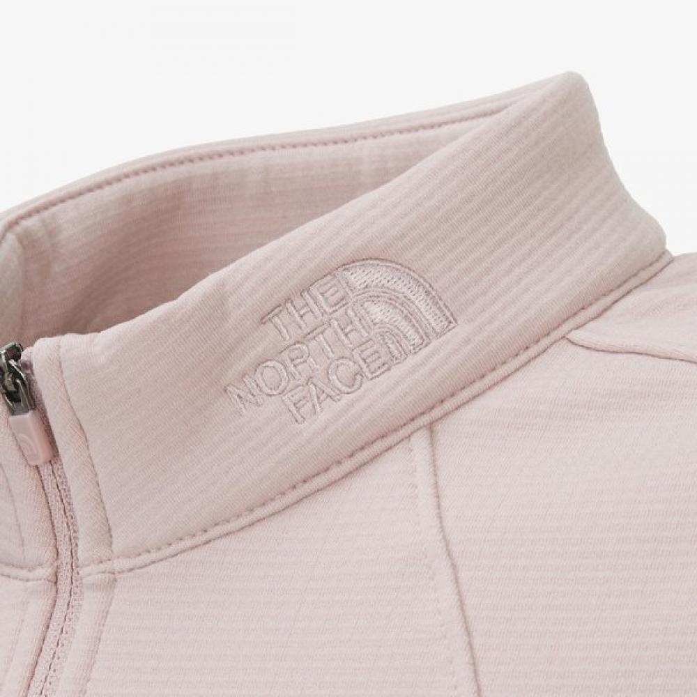North Face Nt7lr82b Women S Andino Long Sleeve Top grayiSh Pink