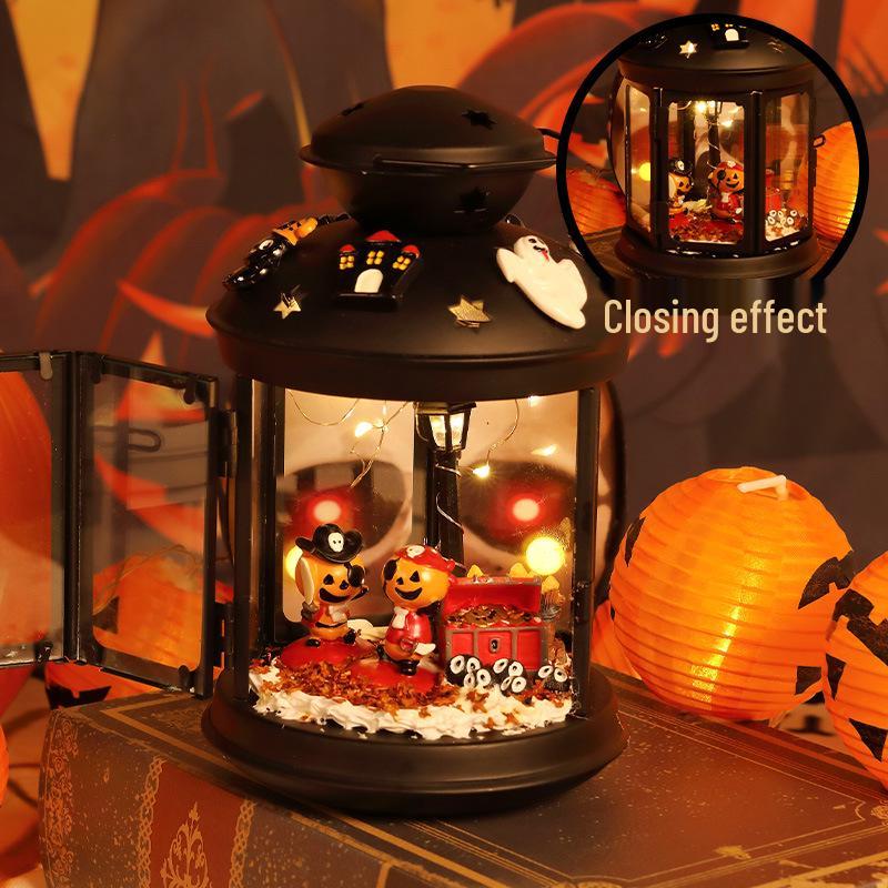 Pumpkin Lantern Halloween Decoration for Kids - Desktop Ornament & Toy