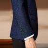 Seven BRAND Men's WOOLMARK 100% Wool Stand-Collar Business Suit Jacket