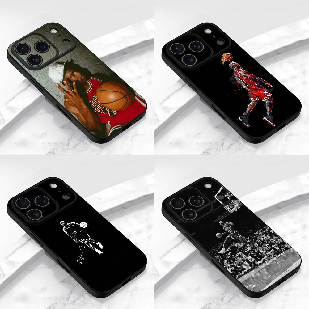 Basketball J-Jordan-Legend Phone Case For iPhone 17,16,15,14,13,12,11,Pro,Max,Plus,E,Air,Mini Protective Black Cover