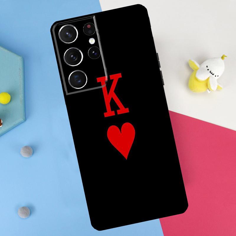 King Queen Couple Lovers Back Case For Samsung Galaxy S25 S24 S22 S23 S26 Ultra Plus S20 S21 FE S10 S25 FE Soft Cover