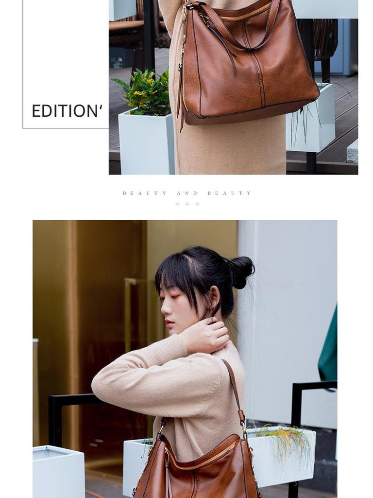 Shiling Damska Modna Torebka PU - Europejski i Amerykański Styl Torba Crossbody Tote na Ramię