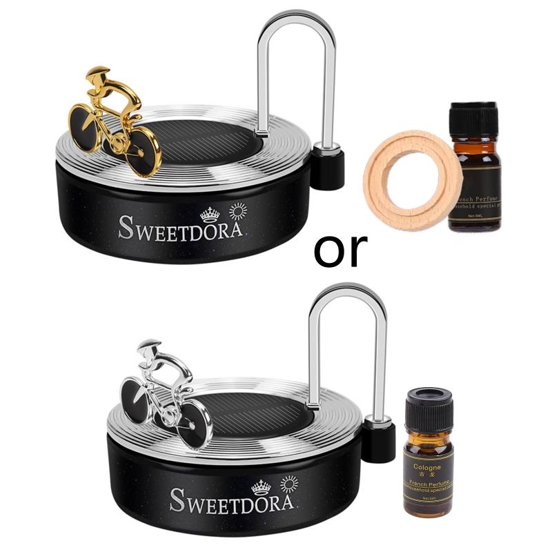 

Air Freshener Solar Energy Rotating Bike Marine Essential Oil Aromatherapy Diffuser Car Interior Decoration Accessories