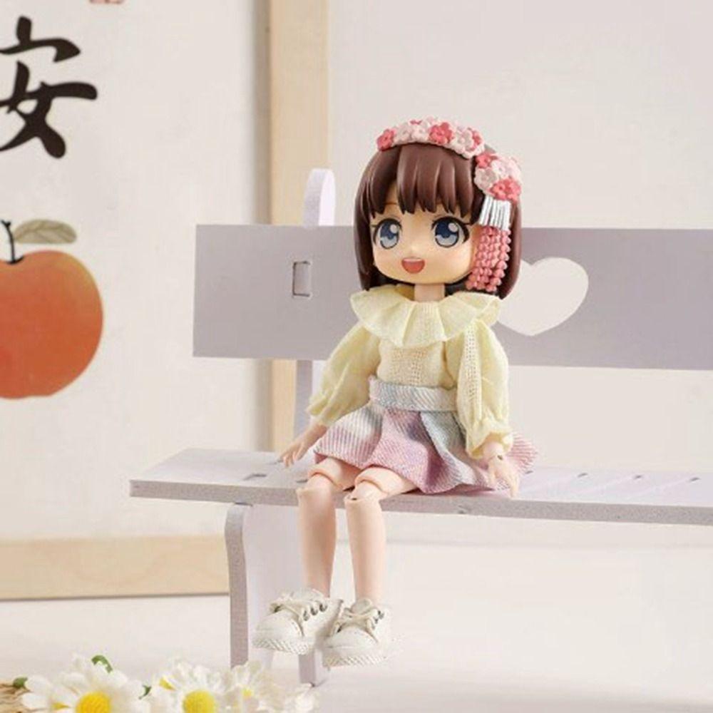 3 Colors Doll Shirt Tops Doll Clothes Accessories for 1/11 ob11 Dolls For 1/12 Bjd Dolls