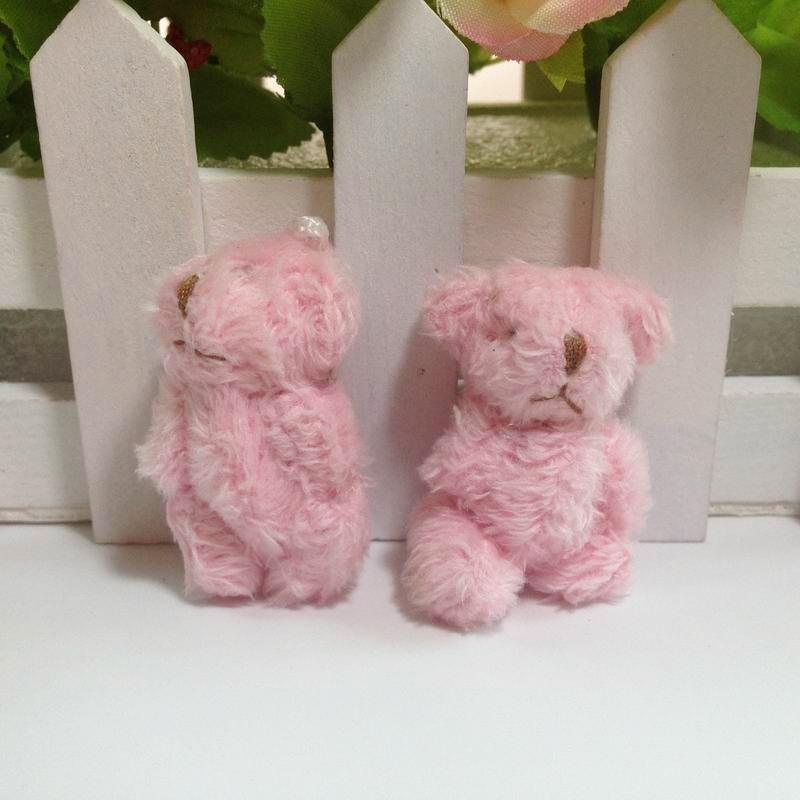 10Pcs 4.5Cm Soft Mini Joint Rabbit Plush Doll Toys Teddy Bears Animal Stuffed Plush Pendant Keychain Girl Diy Ornaments Gifts