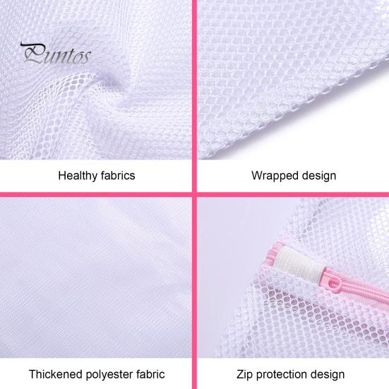 Fine Fabric Washing Bag Mesh Laundry Bags with Large Reinforced Zipper Garment Protection Wash Capacity Breathable Anti-Deformation Underwear