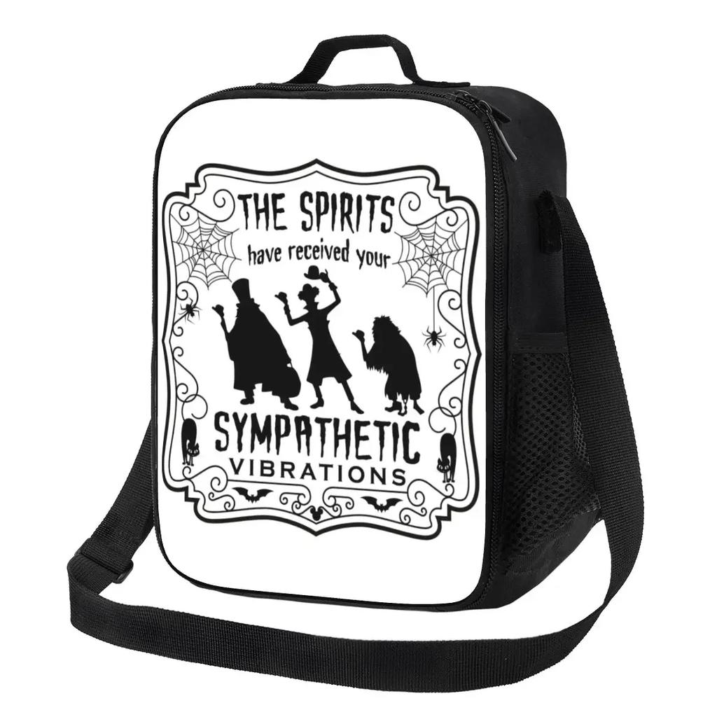 Halloween Haunted Mansion Haunted House Madame Insulated Lunch Bag for Camping Travel Thermal Cooler Lunch Box Women Children