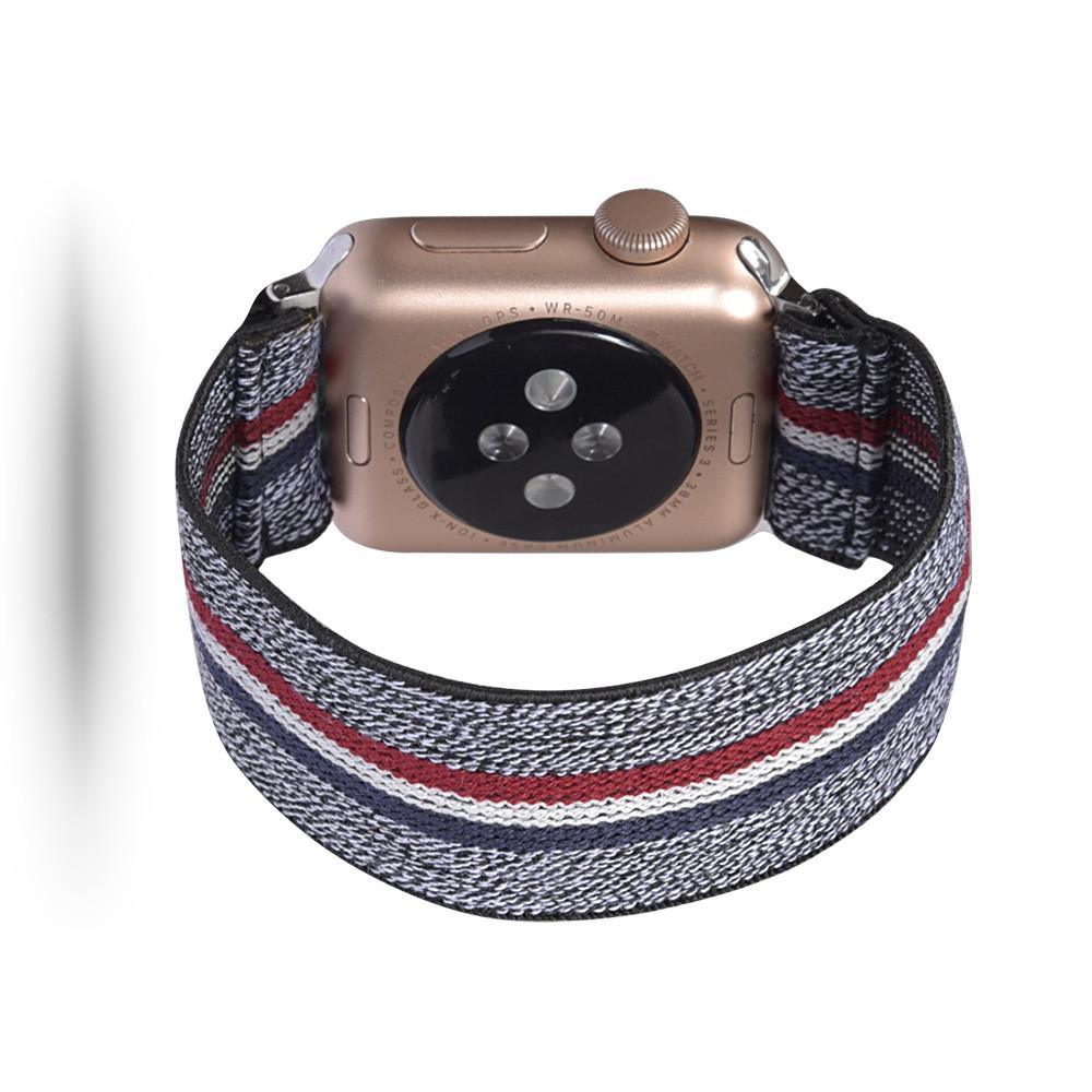 

Color Matching Printing Nylon Watch Band for Apple Watch Series 10 42mm/9 8 7 41mm/6 5 4 SE SE (2022) SE (2023) 40mm/3 2 1 38mm Mosaic