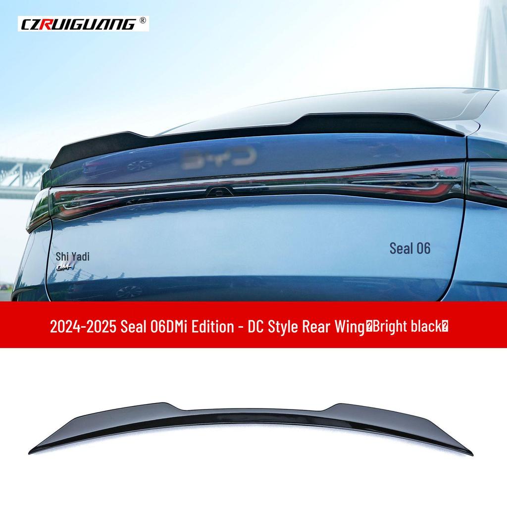 BYD Seal 06DMI-DC Accessories: Rear Wing, Spoiler, Front Bumper, Splitter, Side Skirts, Rear Lip, Rear Bumper.