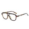 New double beam pilot sunglasses, European and American ins Internet celebrities big frame fashion street shooting show face small sunglasses trend