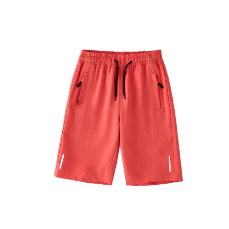 

Летние эластичные шорты Ice Silk для мальчиков, легкие спортивные повседневные шорты из полиэстера, разноцветная спортивная одежда для больших детей, быстросохнущая 130