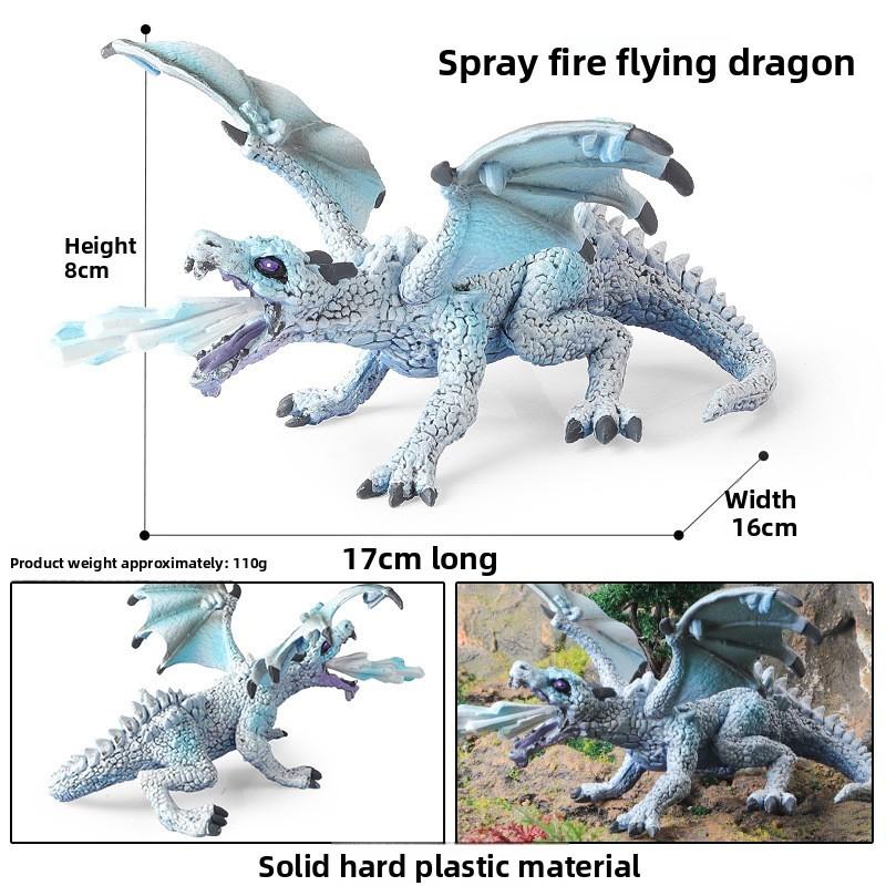 Spirit Stone Bat Bull Monster Spitfire Flying Dragon Animal Ornament Model