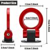 New Car Bumper Trailer Hook Sticker Decoration Simulation Tractor Tow Hook Shape Trailer Simulation Racing Ring Vehicle Tow Hook