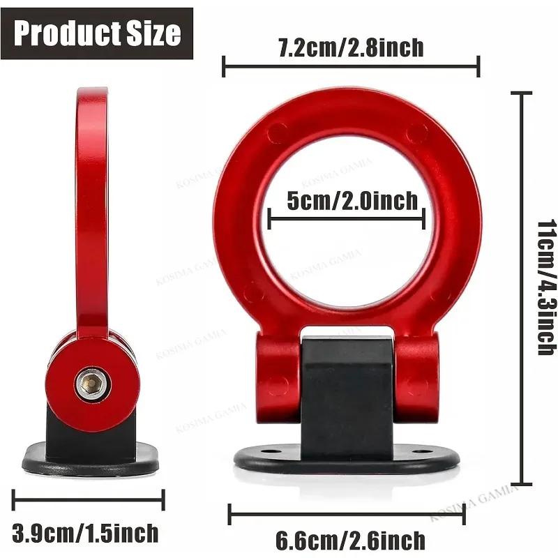 New Car Bumper Trailer Hook Sticker Decoration Simulation Tractor Tow Hook Shape Trailer Simulation Racing Ring Vehicle Tow Hook