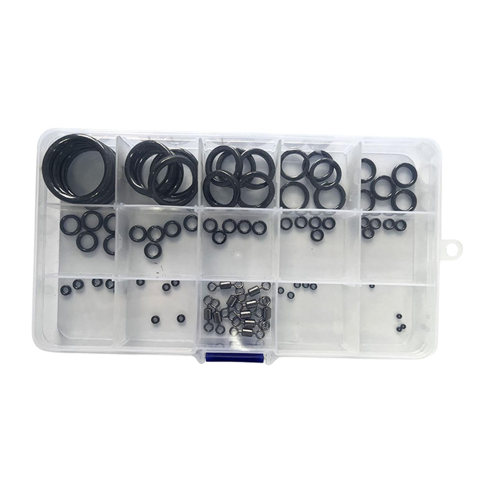 80 Pieces Fishing Rod Repair Kit,Ceramic Guides Rings,Portable,14 Sizes,Eyelet Repair Kit,Sturdy for Fishing Pole Accessories