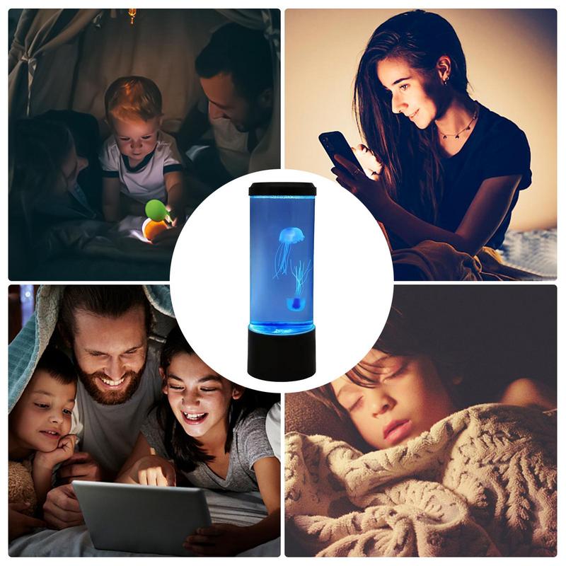 Simulated Jellyfish Lamp 7 Color Changing LED Home Atmosphere Night Light For Home Bedroom Desktop Decor Children Birthday Gift