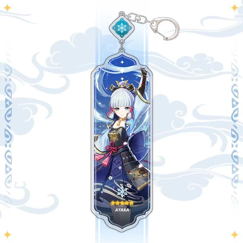 Portachiavi Anime Linnea Flins Durin Mualani Furina Arlecchino Accessori Portachiavi Genshin Impact Ciondolo Carino per Borsa Portachiavi Regalo