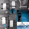 RU in stock Electric Bath Towel Warmer Heating Towel Shelf Rack Towel Dryer Shelf Rotatable Smart Digital Display Bathroom Rack