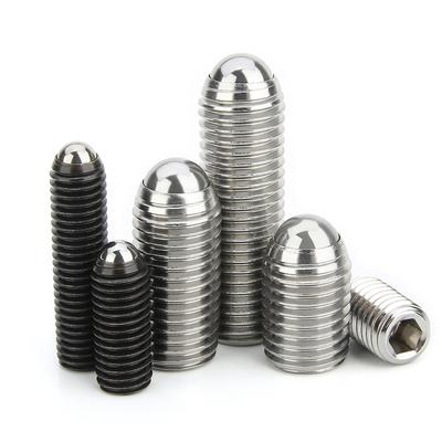 5 Stück M3 M4 M5 M6 M8 M10 M12 M16 304 Edelstahl / Kohlenstoffstahl Innensechskant Federkugel-Druckstück Madenschraube Kopflose Schraubenspitze Satzschraube