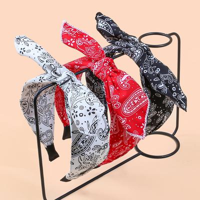 1/3ks Módní Široká Potiskovaná Čelenka Velké Mašle do Vlasů Čelenky Boho Čelenky Čelenka Pro Ženy Dívky Vlasové Doplňky