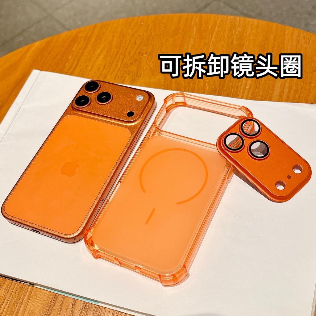 Four Corners Anti-drop Suitable for iPhone18promax Mobile Phone Case Lens Removable Apple 13 Color Transparent TPU Soft Case