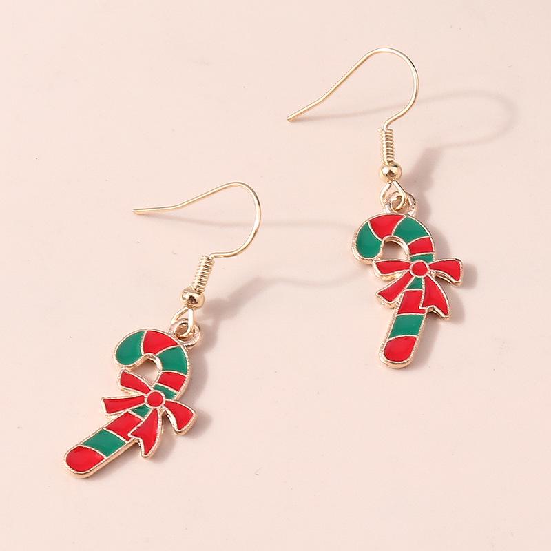 Weihnachtselch & Weihnachtsmann Schneeflocken-Ohrringe mit Persönlichkeit