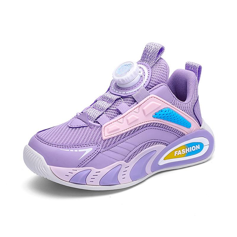 

8811 children s rotating buckle running shoes spring and summer low-top mesh breathable male and female students sports shoes running shoes elemen 40