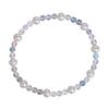 Natural freshwater pearl bracelet, natural aquamarine beaded elastic string bracelet, fresh and stylish fashion jewelry