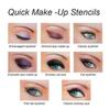 1 Set Lazy Eye Makeup Stencils Quick Eyeliner Makeup Helper Eyebrow Makeup Stencil Templates Eyes Shaping Eye Shadow Makeup Tool