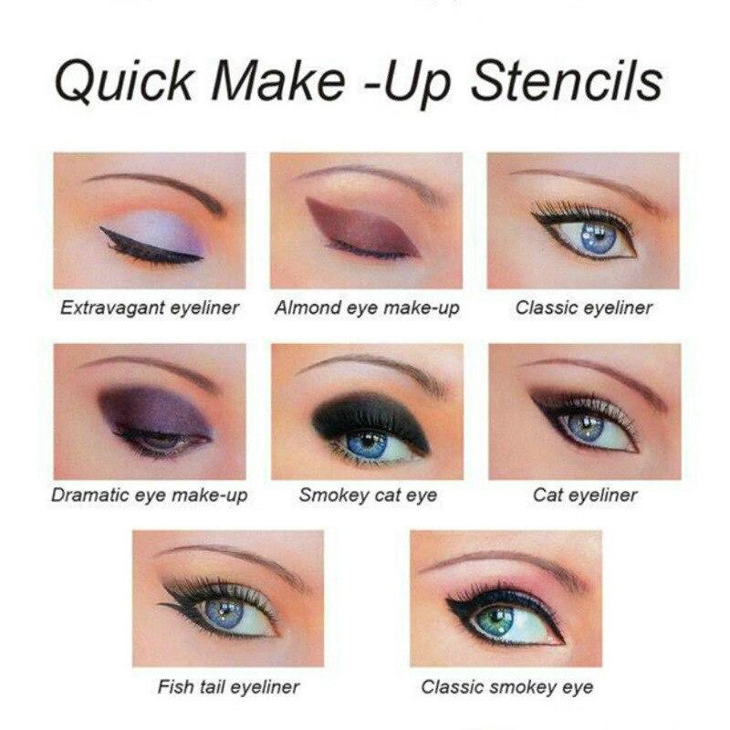 1 Set Lazy Eye Makeup Stencils Quick Eyeliner Makeup Helper Eyebrow Makeup Stencil Templates Eyes Shaping Eye Shadow Makeup Tool