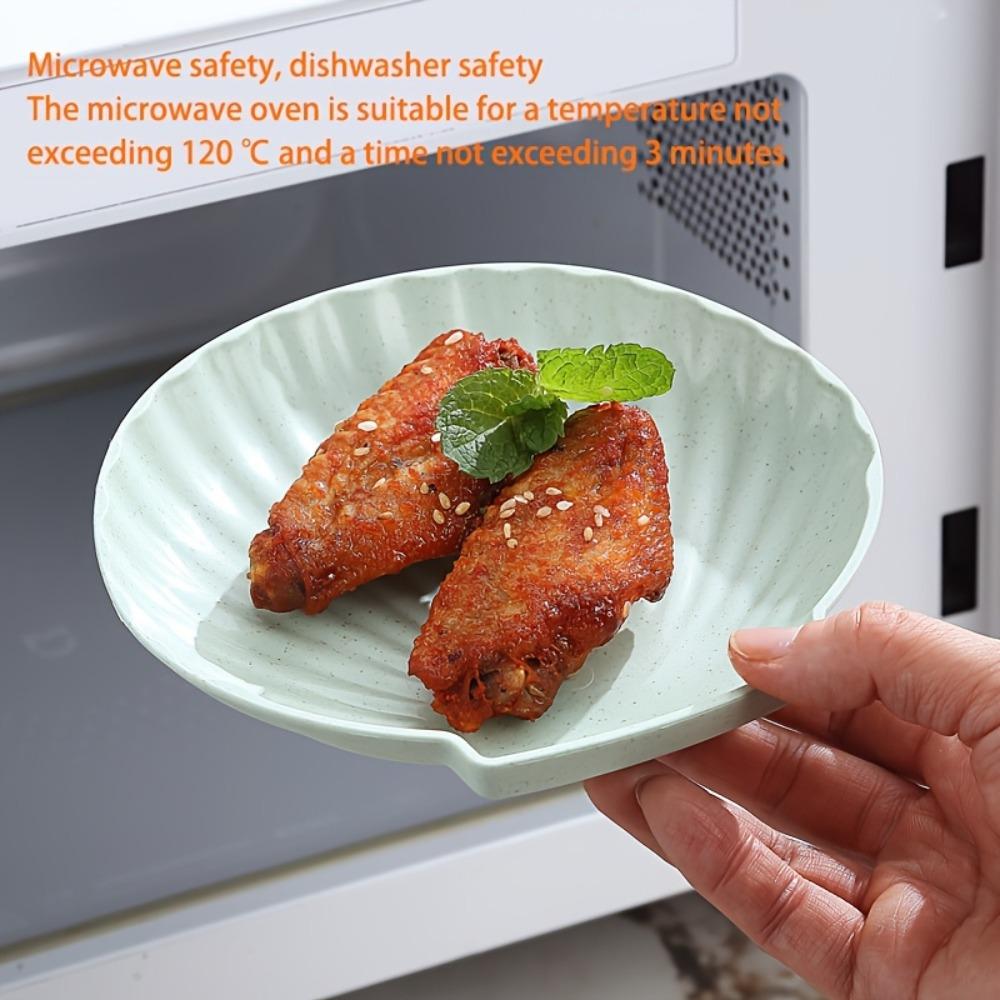 10PCS Nordic Style Snack Tray Microwave-safe Fruit Plate Creative Dinner Dish  Food Scrap