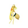Lovely Star Lemon Keychain Nylon Wove Rope PU Leather Hanger Car Keyring Cartoon Bag Pendant Men