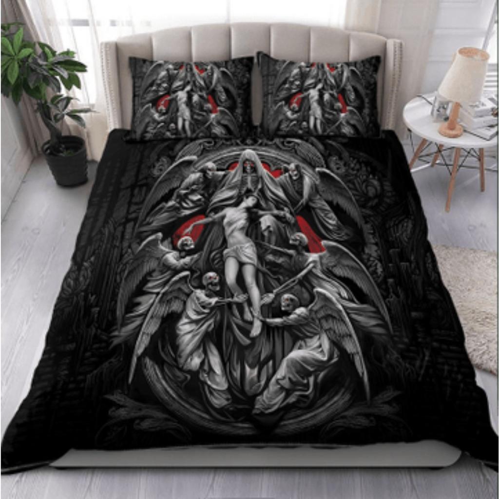 Home Textiles Tmarc Tee Love Friesian Horse Printed Bedding Set Quilt Cover Set