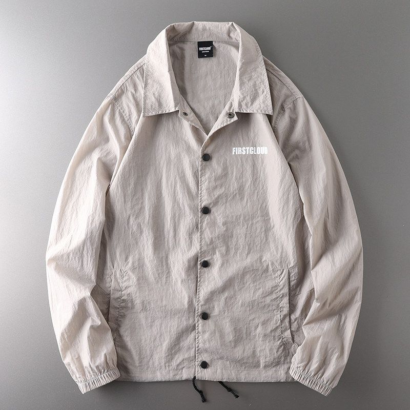 Tail Single Cut Label Mountain Outdoor Trendy Brand Sun Protection Clothing Men s Summer Thin Sun Protection Clothing Coat Men s Clothing Wind Shield Khaki XL