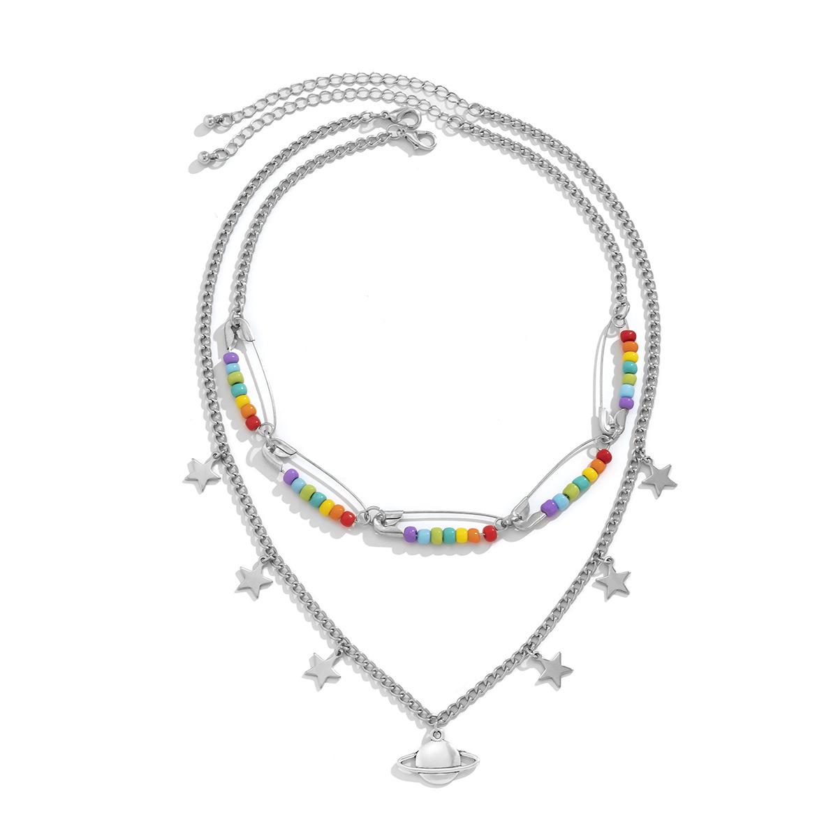 

Женское ожерелье с подвеской в ​​виде звезды, модное женское колье-колье, ювелирные изделия, простые женские ювелирные изделия с пятиугольной звездой, подарки