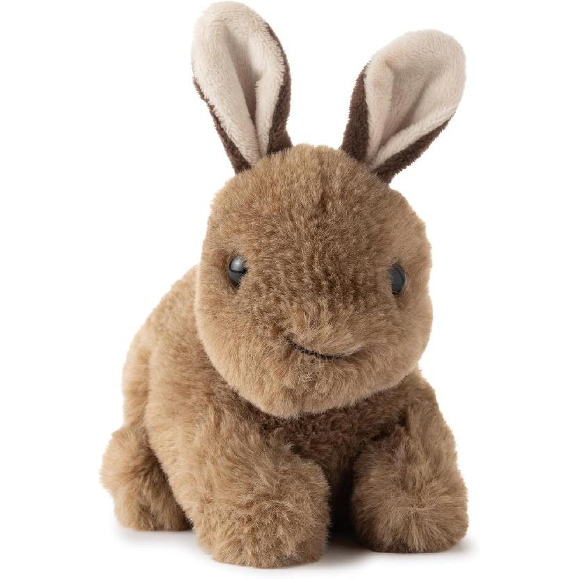 Плюшевая игрушка Кролик из зоопарка, Подарки для детей, Дикие животные Wild Onez Babiez, Плюшевая игрушка Коричневый кролик 6 дюймов