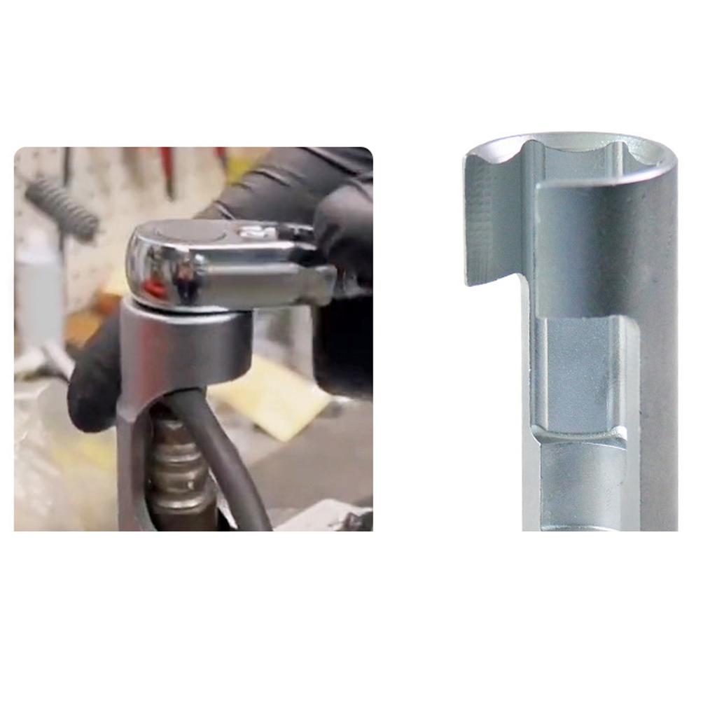 17/19mm Diesel Injektor Kraftstoffleitung Sechskantöffnung Demontagehülse Sauerstoffsensor Schlüssel Rohrnuss Werkstatt Handwerkzeug