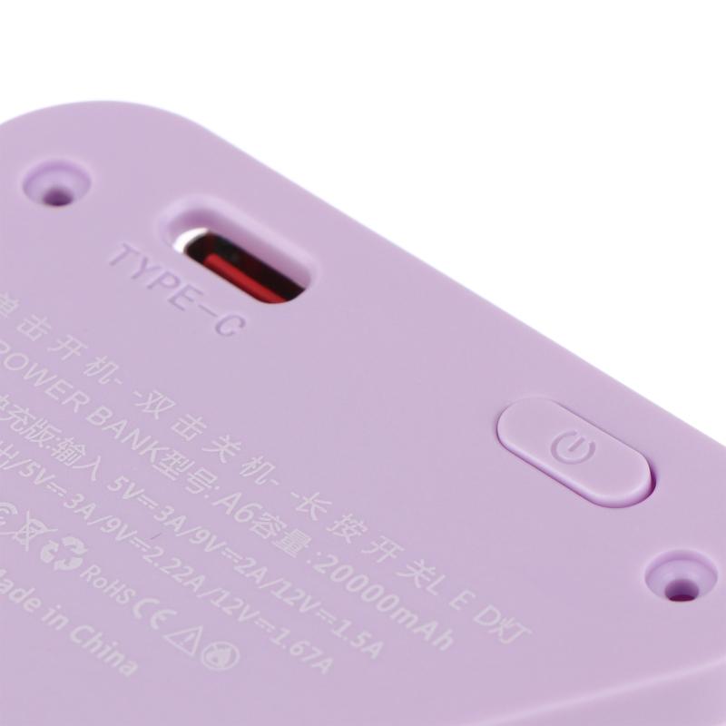 Diy 22.5W Battery Charger Power Bank Case Transparent Pd Quick Charging Case 18650 Battery Case With Led Light