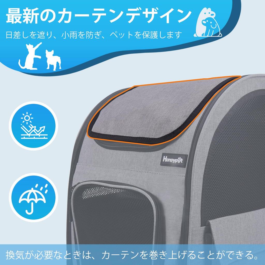 Honeypet Pet Cat Dog Carrier 8kg Weight Foldable with Suitable for and Small Hospital Train Disaster and Outdoor Use Carrier, Bag, Backpack, Capacity,