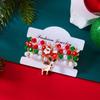 Christmas Santa Claus Deer Braided Bracelet Tree Snowflake Crystal Imitation Pearl Soft Clay Bead Bangles For Women Men Jewelry