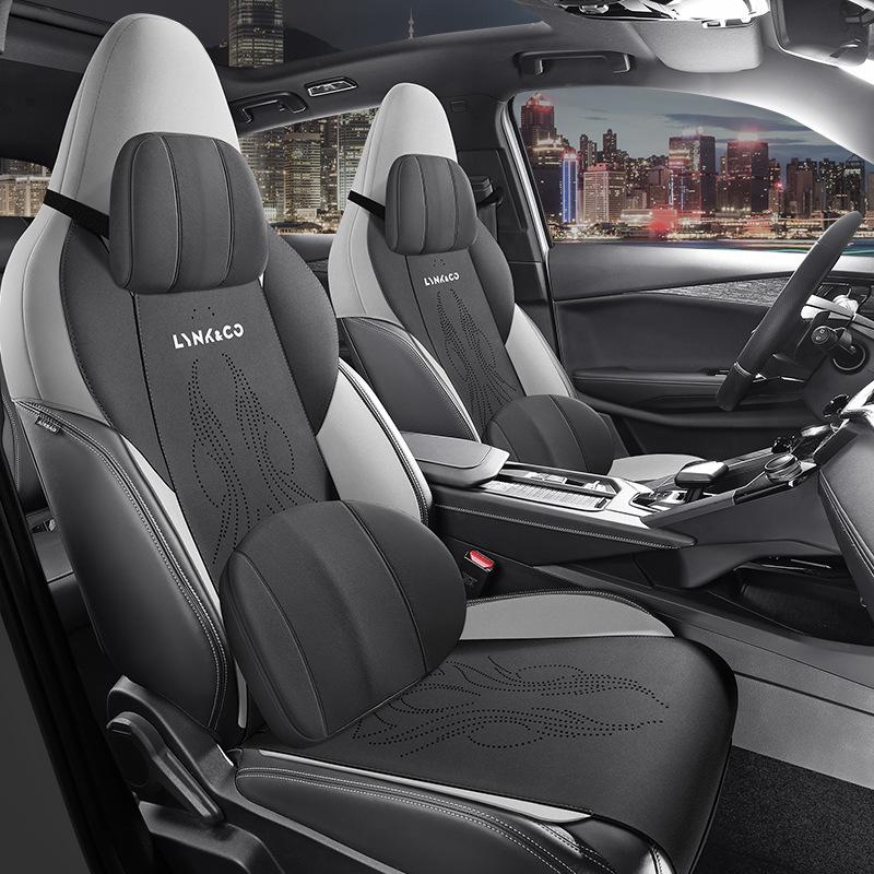 Lynk&Co 01 Suede Car Seat Cushion - Universal Fit for All Seasons