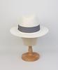 Yunibeosyeolkemiseuteuli Stripe Line Basic White Fedora Summer Fedora