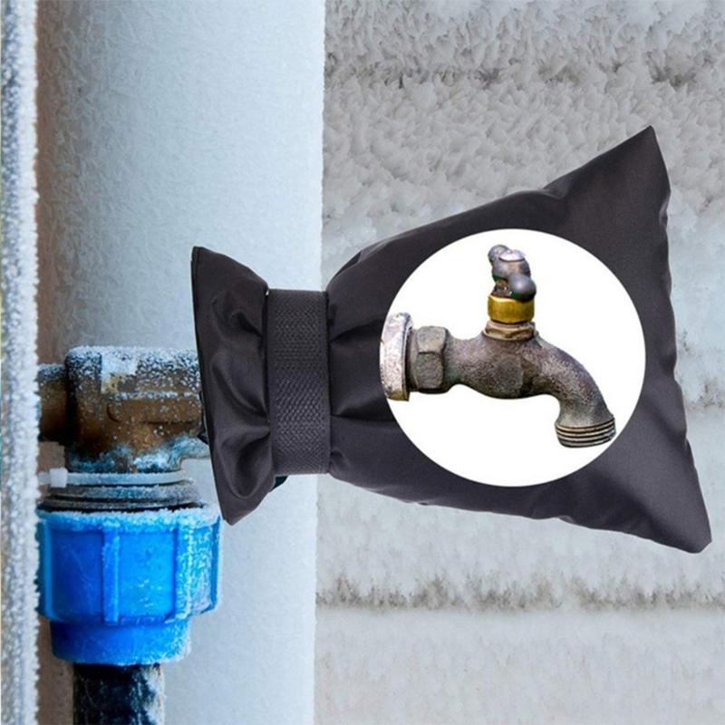 Winter Insulated Faucet Protector Insulation Sleeve Water Pipe Antifreeze Insulation Protective Cover Easy to Install