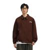 Li Ning Sports Basketball Series Polo-Kragen Lockere Kurze Baumwolljacke Herrenjacke Erdbraun AJMR021-1
