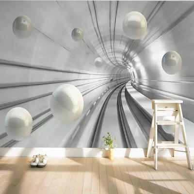 Modern Abstract Photo Wallpaper Tunnel Space Sphere 3d Background Wall Mural Living Room Bedroom Home Decor