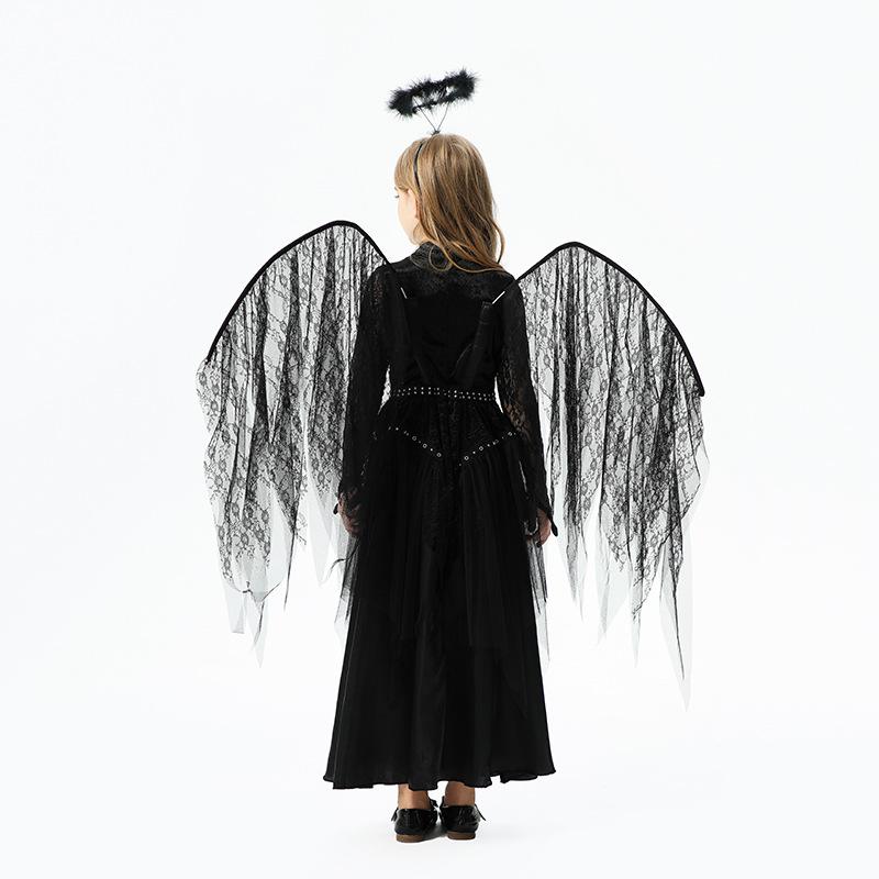 Halloween Children's Costume Angel Demon Girl Cos Night Elf Children's Costume Stage Dress Performance Dress