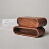 Creative Wooden Business Card Holder Storage Box Office Supplies Note Holder Stationery Desktop Accessories Display Rack