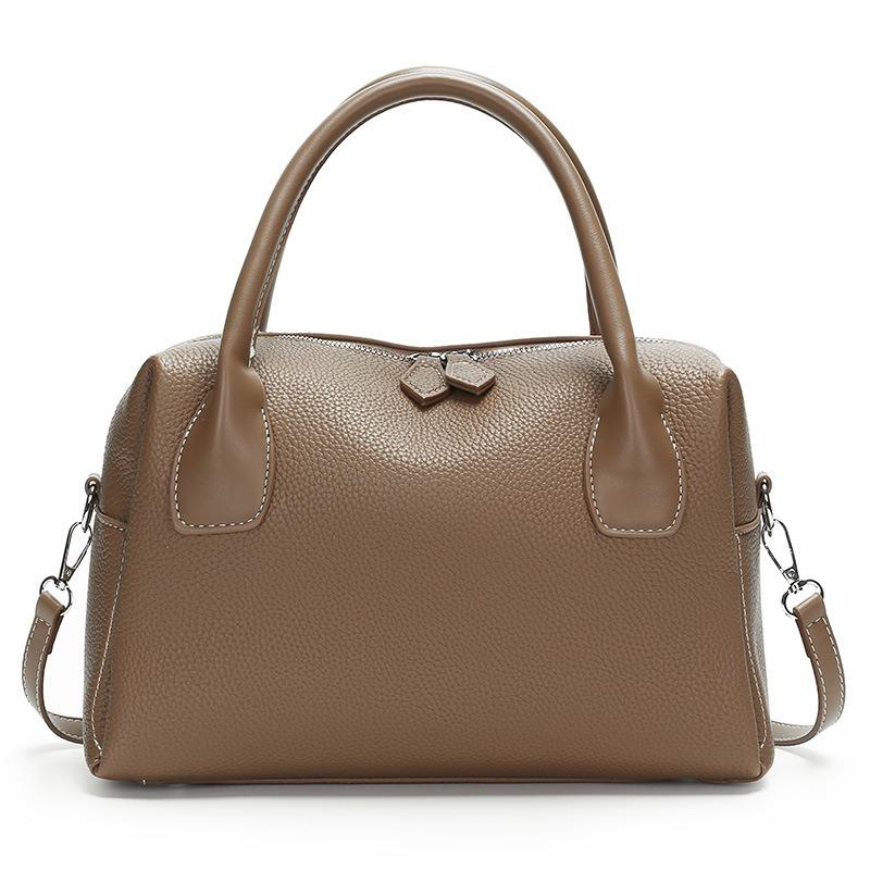 Women's bag new urban simple lychee pattern large capacity portable shoulder commuter messenger bag